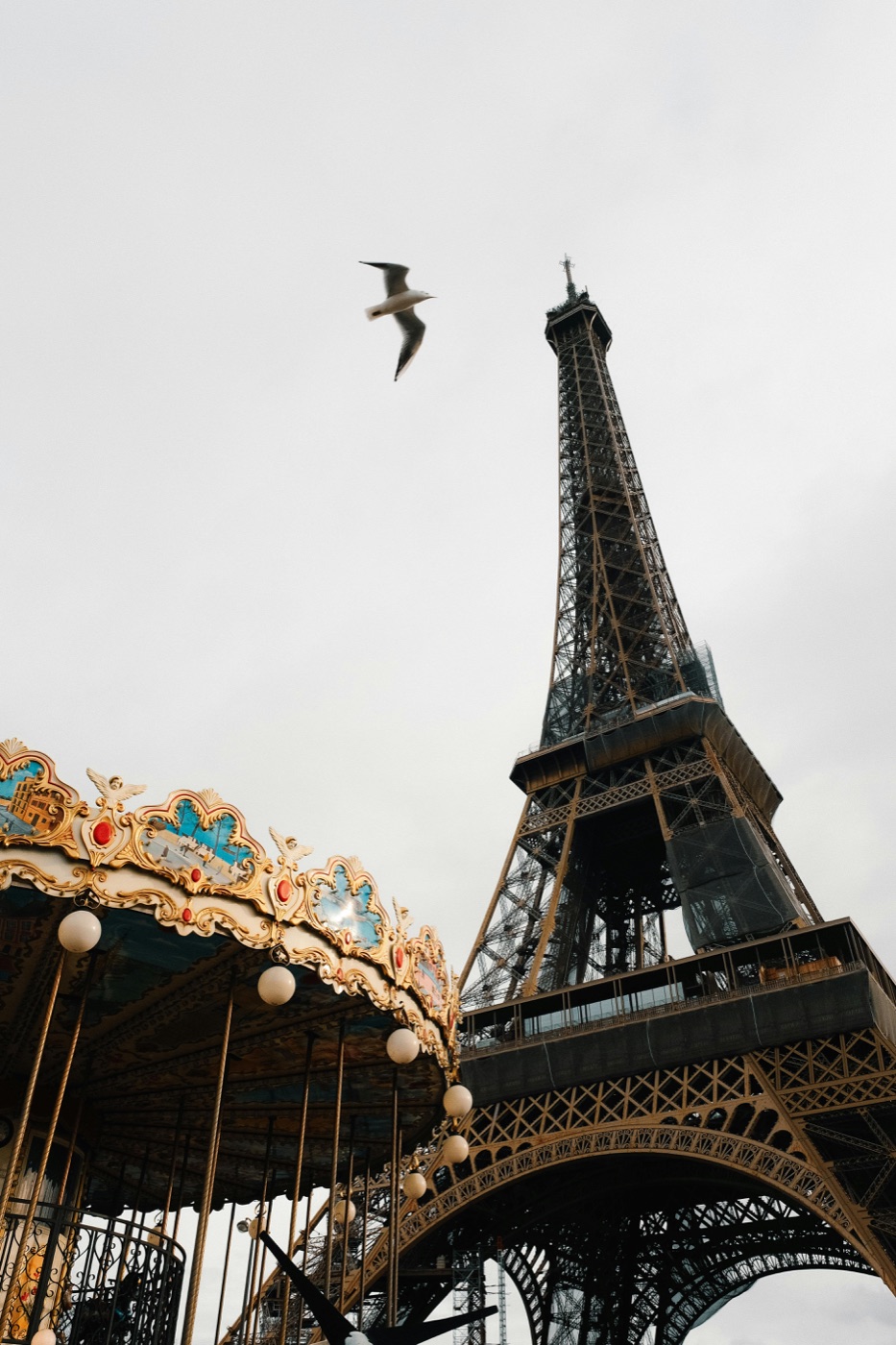 París, Francia: vista de la ciudad con la Torre Eiffel